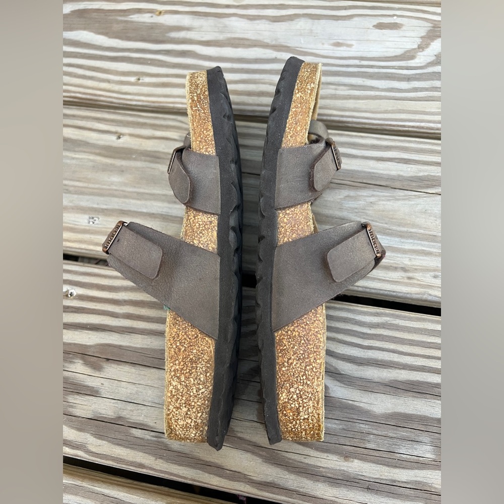 Birkenstock Mayari Mocha Birko-Flor Women's Sandals Size 38 US 7 Mocha Brown - Picture 6 of 9